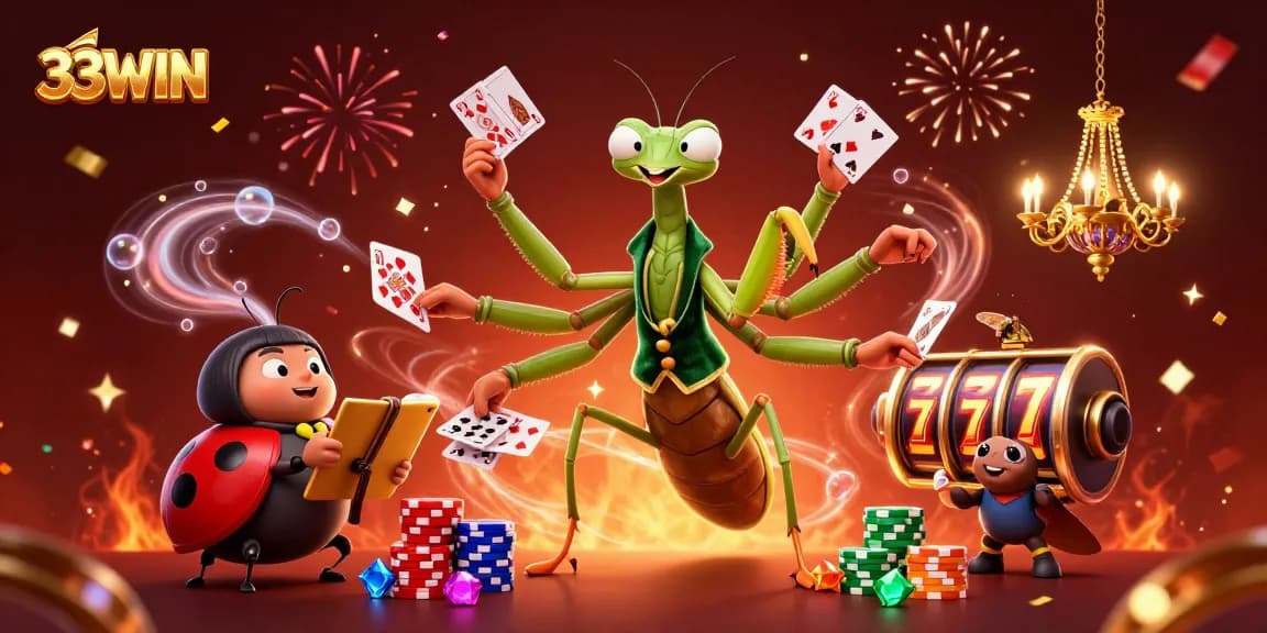 Experience the thrill of winning at 33WIN with exciting slot games and vibrant casino action.