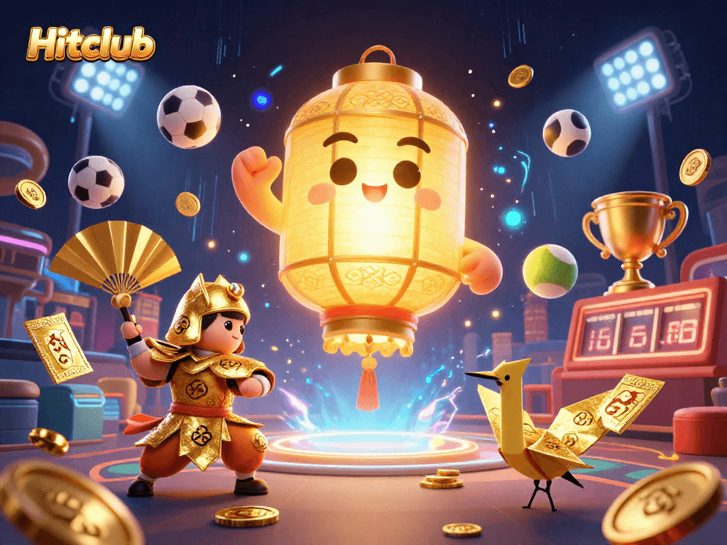 Hitclub showcases an immersive 3D casino scene filled with vibrant gaming elements, emphasizing strategy and excitement.