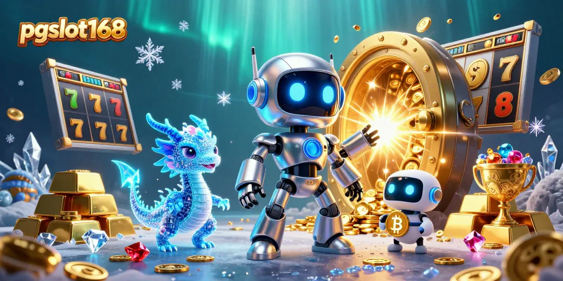 Engage with pgslot168 and discover thrilling slot action amid a vibrant treasure-filled scene.