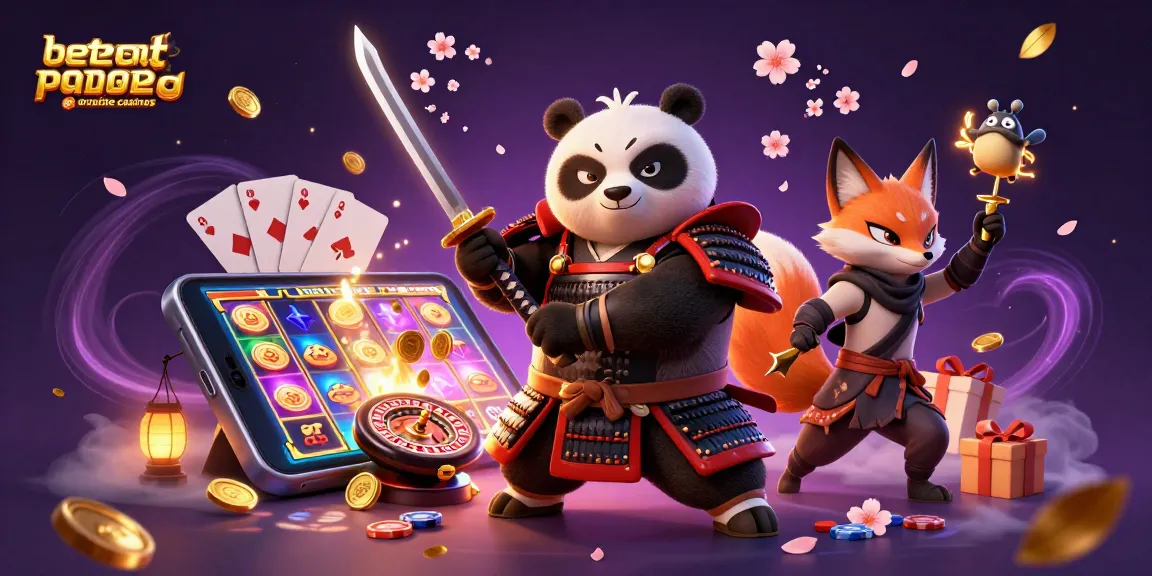 Engage with the best paying online casinos as a samurai panda and ninja fox unleash exciting slot games and shuriken.