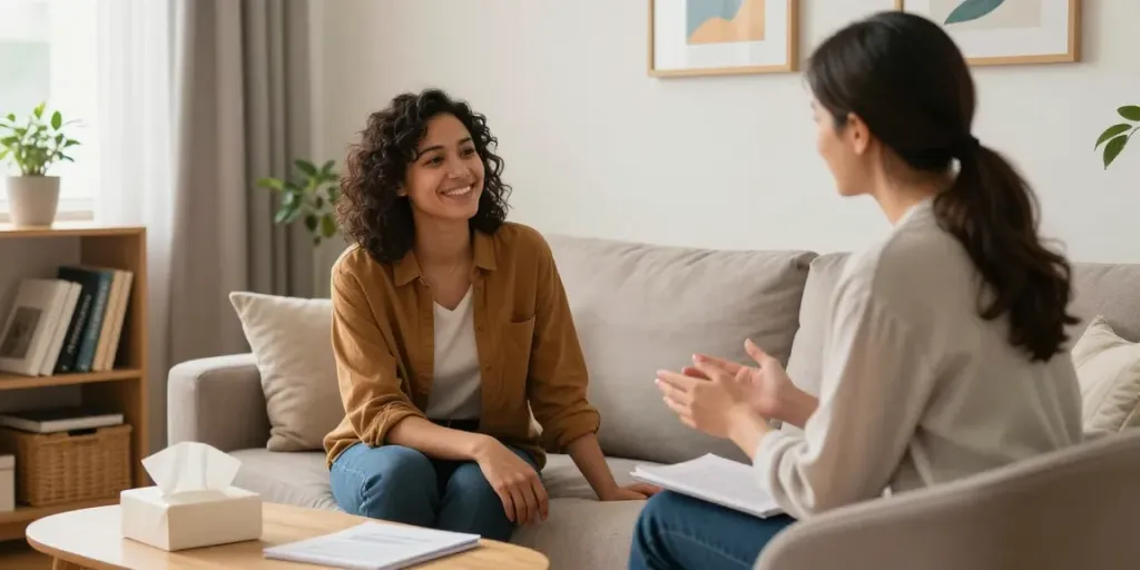 Couples therapy with Robert Russell, relationship and attachment therapist Murfreesboro TN, in a cozy setting.