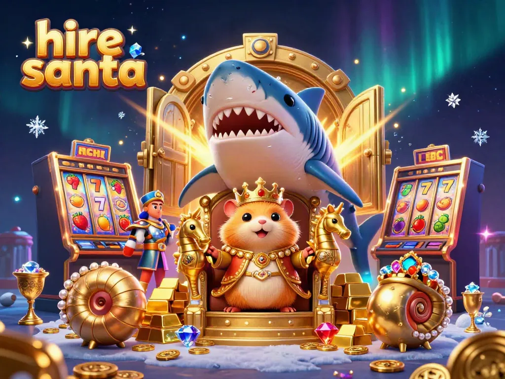 Hire Santa for an exciting casino adventure with vibrant characters and sparkling treasures