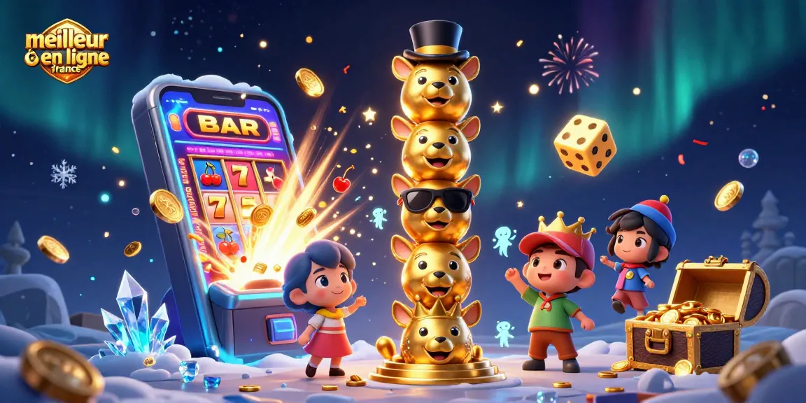 Découvrez le meilleur casino en ligne France sous une illustration animée captivante.