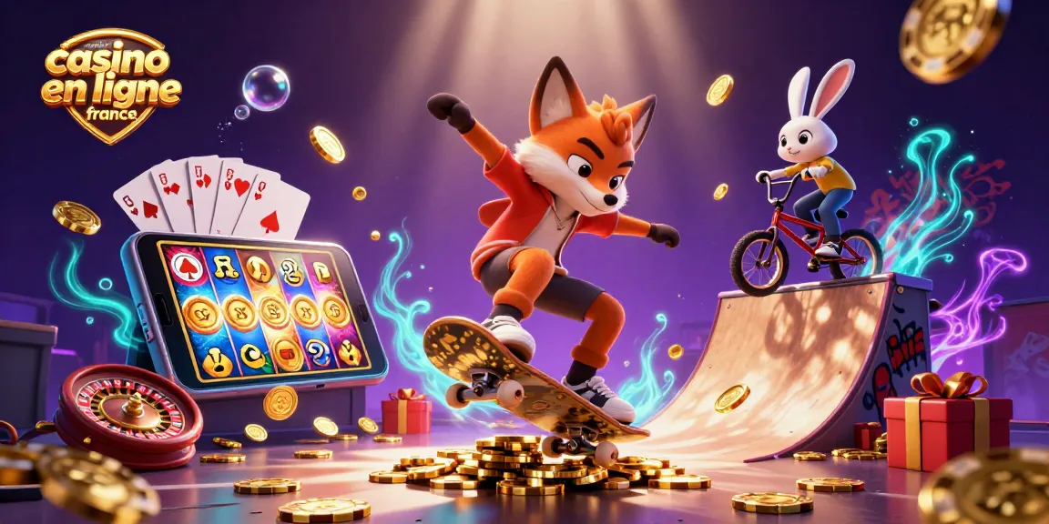 Vivez l'excitation des jeux avec le meilleur casino en ligne France dans cette image vibrante de divertissement.