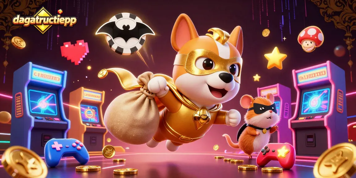 Experience engaging online gambling with dagatructiepp featuring a superhero dog and gaming elements.