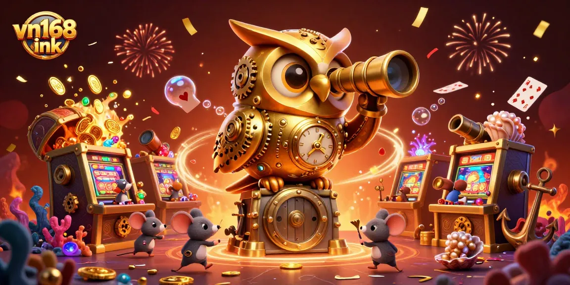 Spin the reels and win at vn168 ink with vibrant casino-themed artwork.