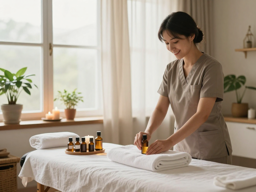 Experience relaxing 영등포출장안마 with a professional therapist in a serene home setting.