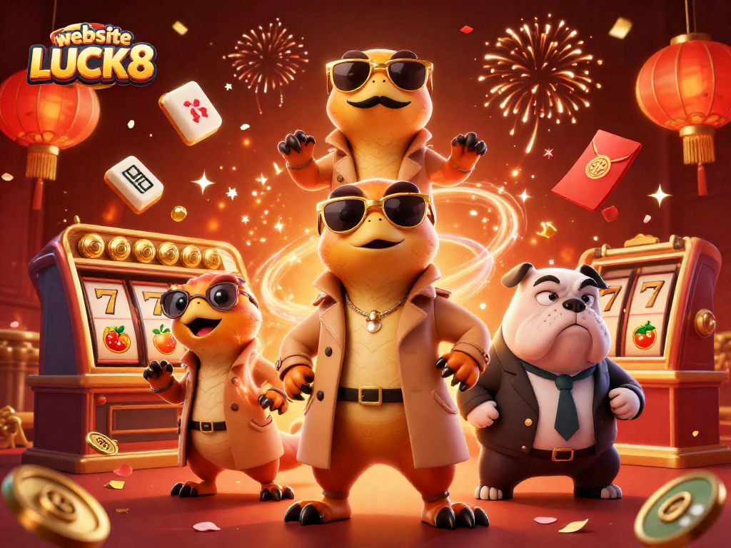 Engage with the vibrant world of website LUCK8 featuring playful raptors and casino joy.