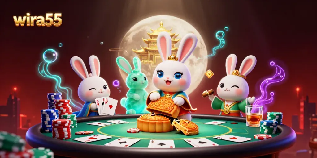 Slot modern yang menarik di wira55 dengan elemen poker dan suasana kasino yang memukau.