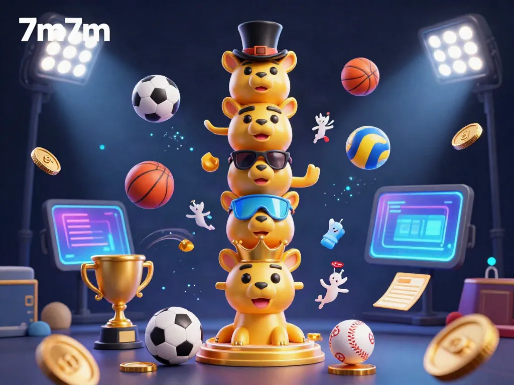 Experience thrilling sports betting with 7m7m's dynamic gaming elements and vibrant visuals.