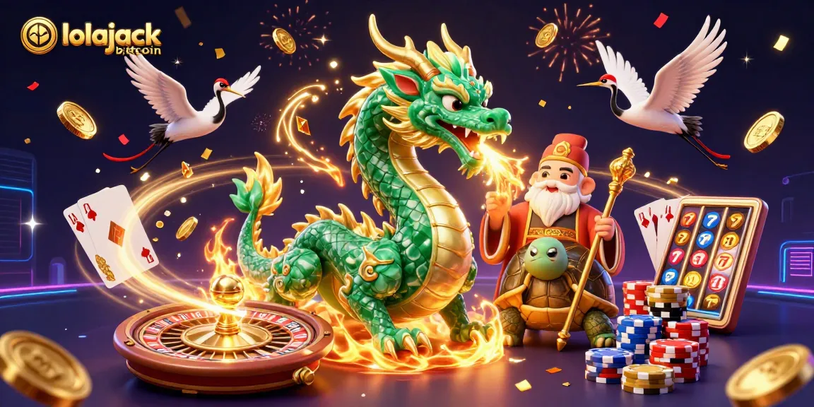 Win big with lolajack bitcoin in this vibrant 3D casino scene filled with excitement!