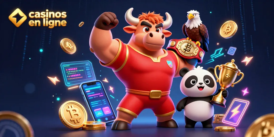Gagnez des jackpots dans les casinos en ligne avec notre mascotte dynamique, le taureau et ses compagnons.