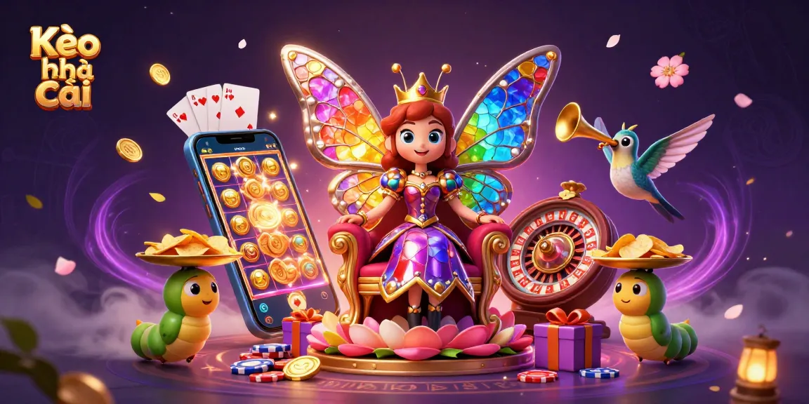 Kèo nhà cái enhances sports betting experience with colorful visuals in a dynamic casino setting.