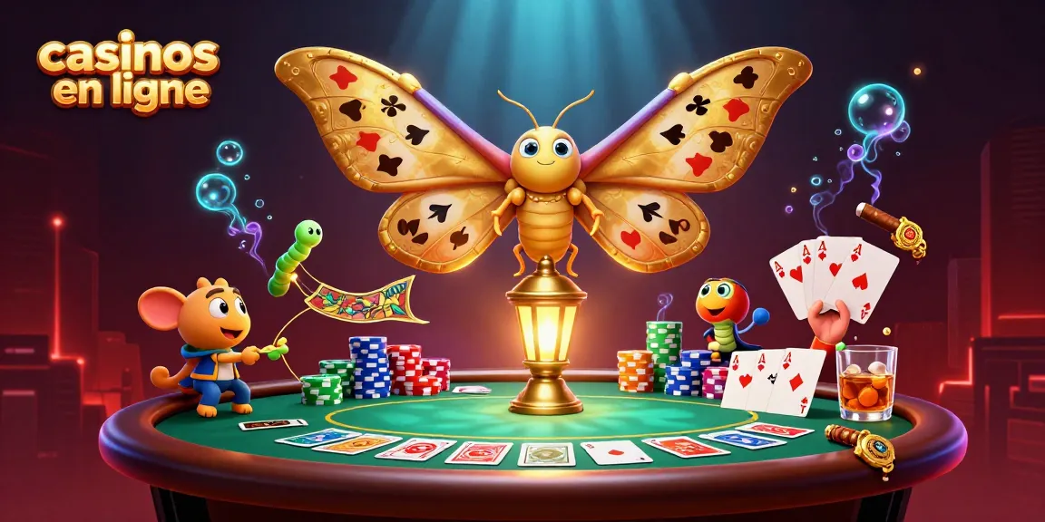 Profitez des jeux captivants dans les casinos en ligne avec des scènes de casino magnifiquement illustrées.
