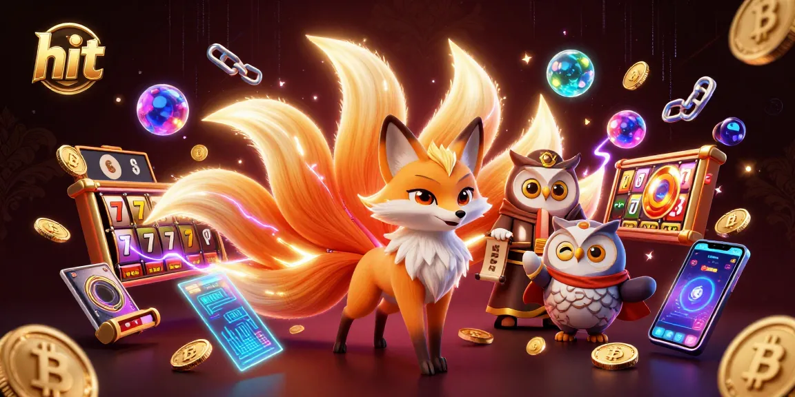 Spin the slot reels and hit jackpots with colorful characters and glowing crypto coins.
