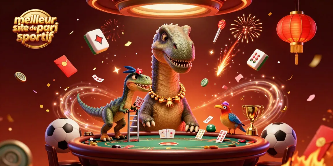 Vivez l'expérience du meilleur site de pari sportif avec une illustration du brontosaurus et un raptor dans un casino.