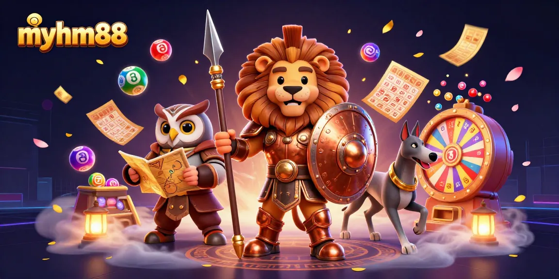 Experience the excitement of myhm88 with lively lottery balls and engaging gaming elements.