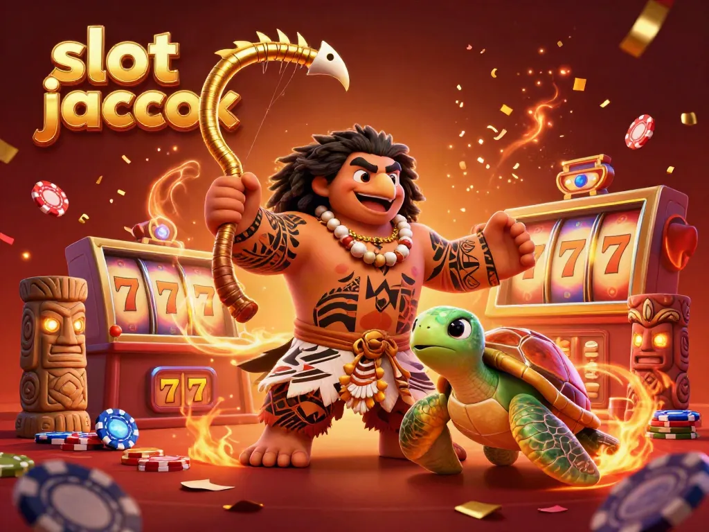 Experience the thrill of hitting the slot jackpot with vibrant characters and exciting casino elements.