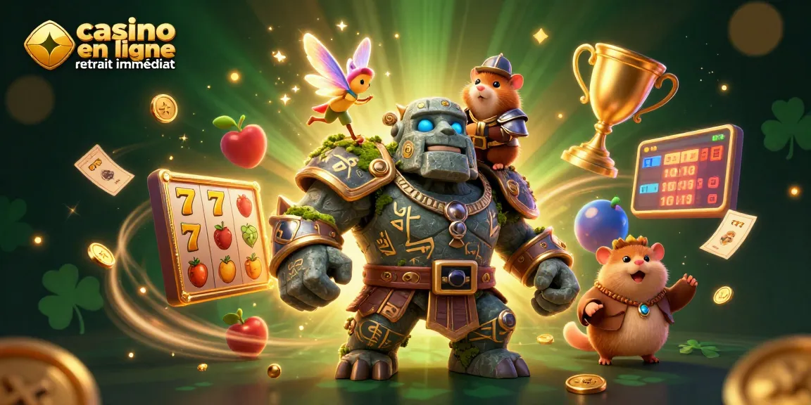 Profitez d'une expérience captivante avec un casino en ligne retrait immédiat dans une scène magique et dynamique.